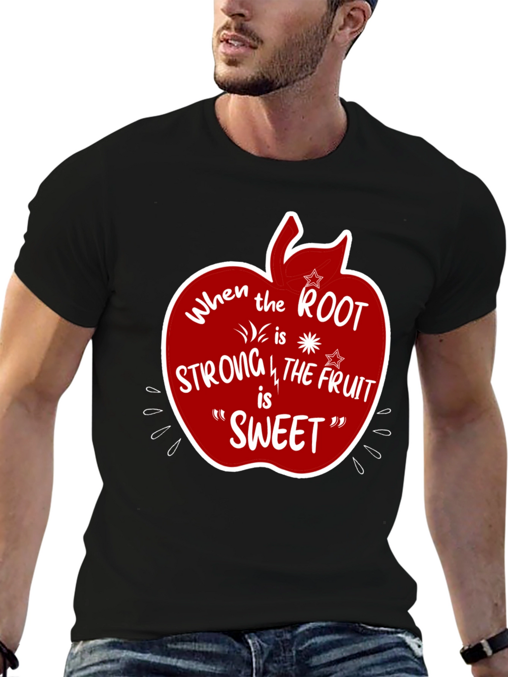 Root Strong Fruit Sweet Graphic T-Shirt