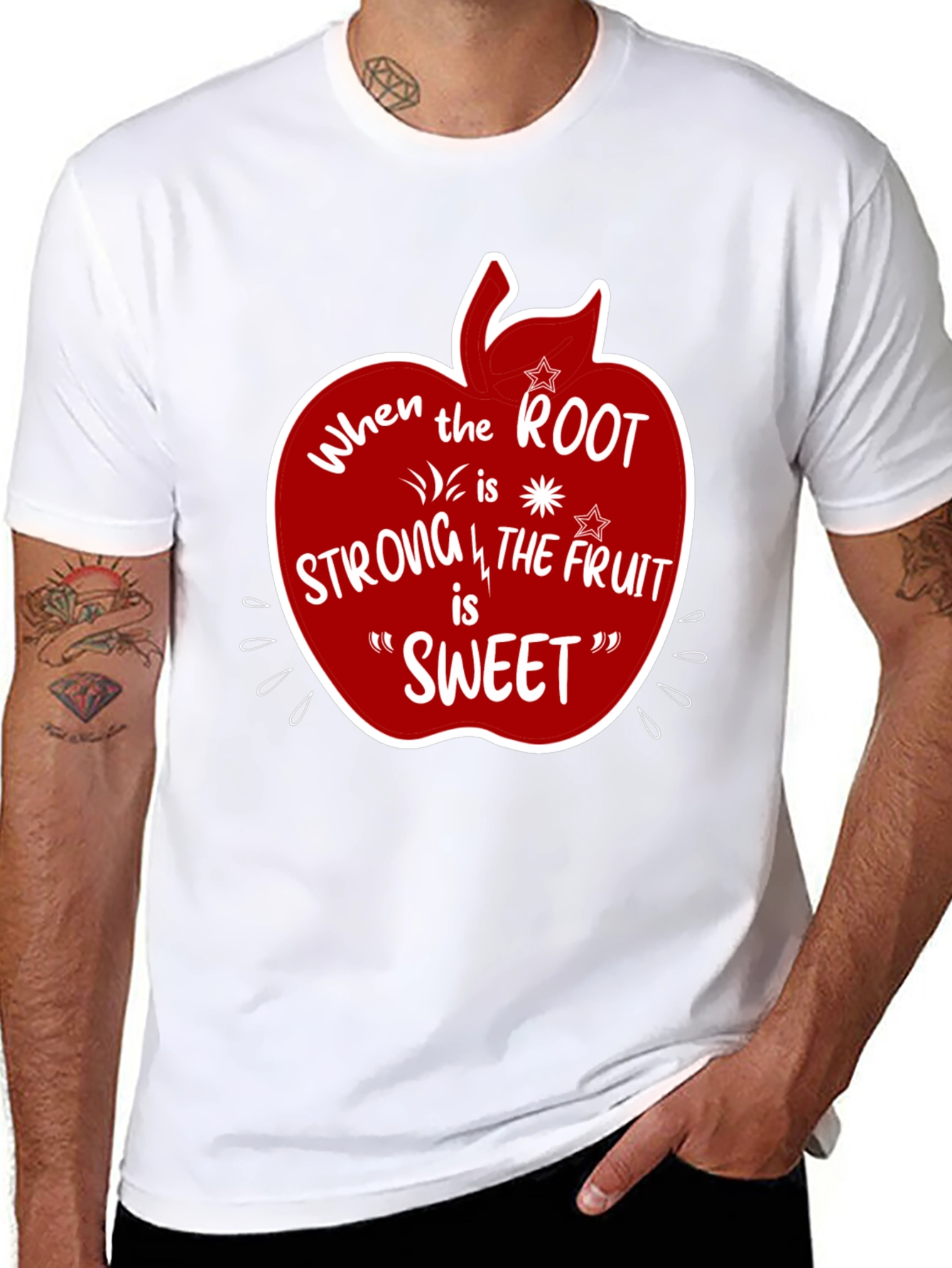 Root Strong Fruit Sweet Graphic T-Shirt