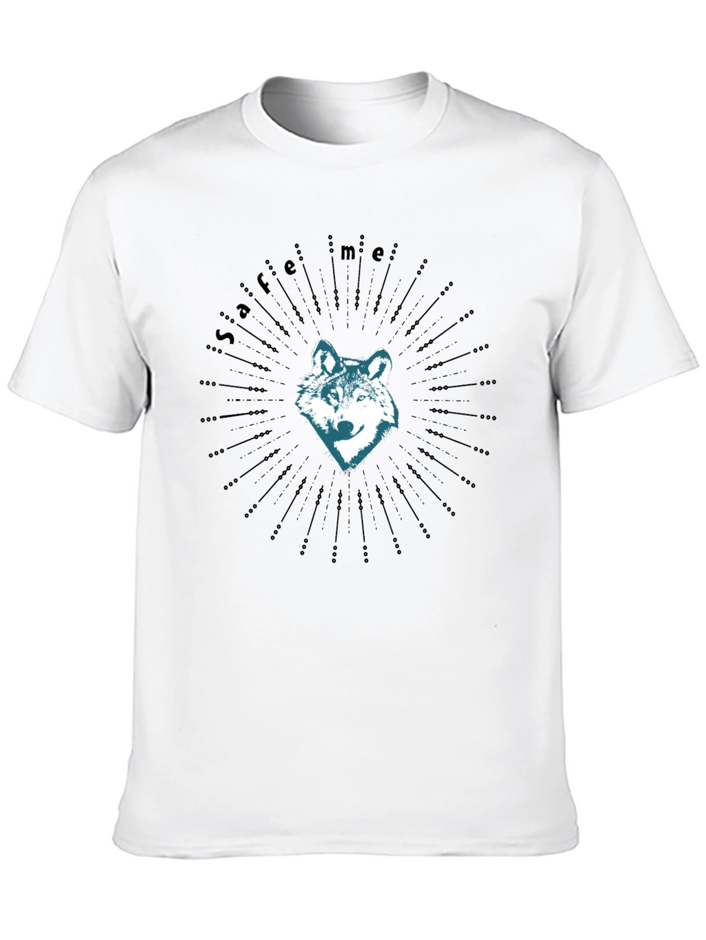 Wolf Save Me Graphic Tee - Mens Black T-Shirt