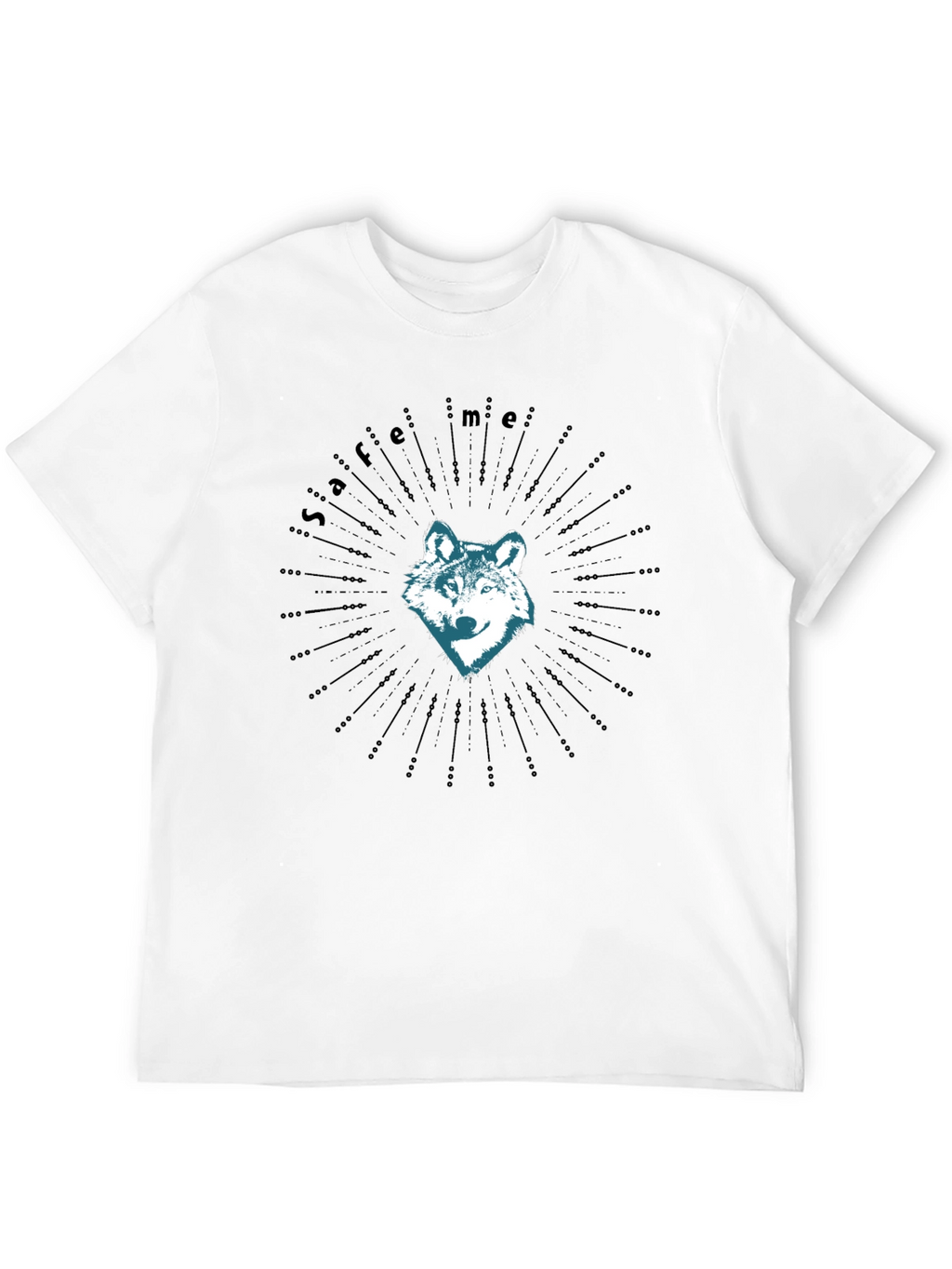Wolf Save Me Graphic Tee - Mens Black T-Shirt