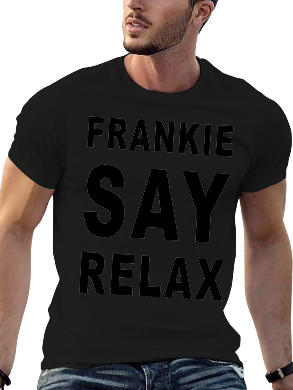 Frankie Say Relax Black T-Shirt