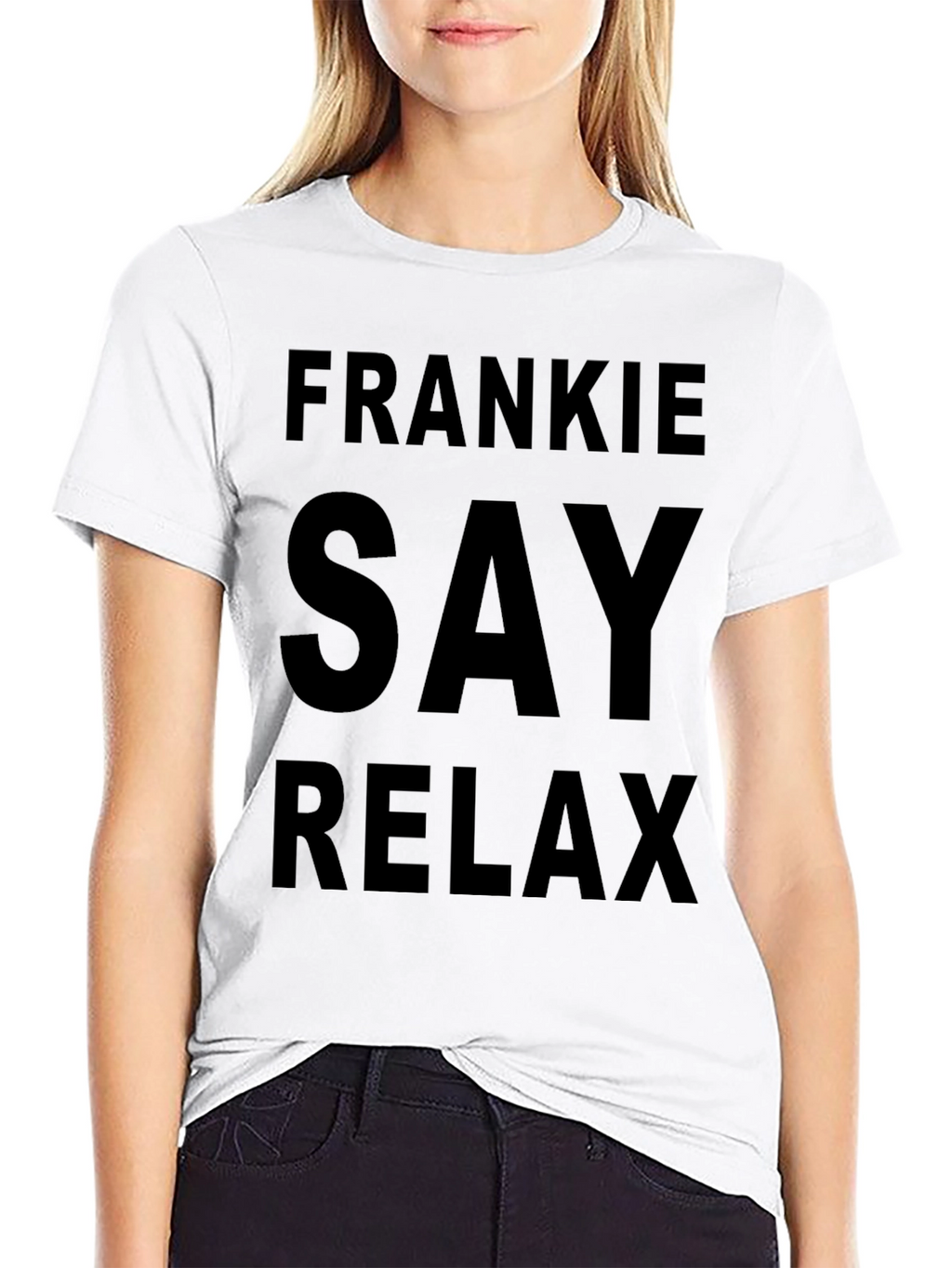 Frankie Say Relax Black T-Shirt