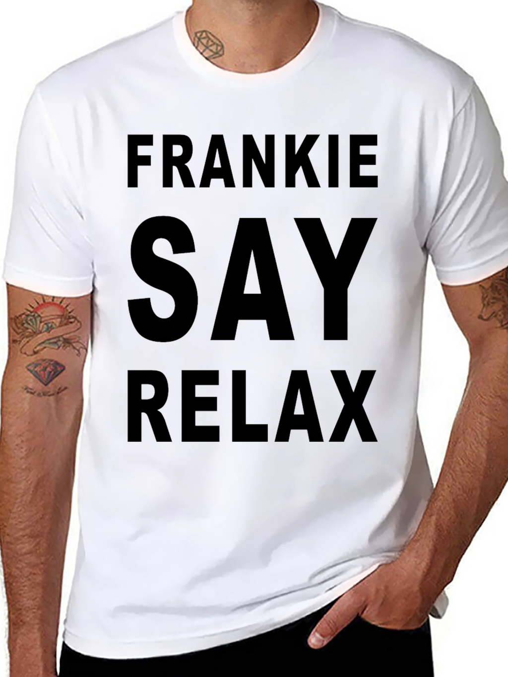 Frankie Say Relax Black T-Shirt