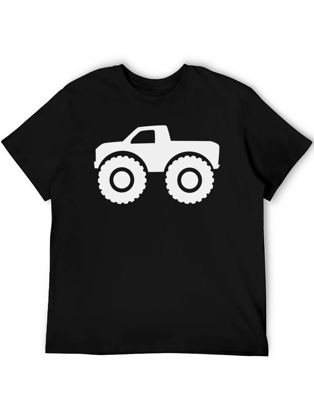 Monster Truck Graphic Tee - Cool Black Cotton Shirt