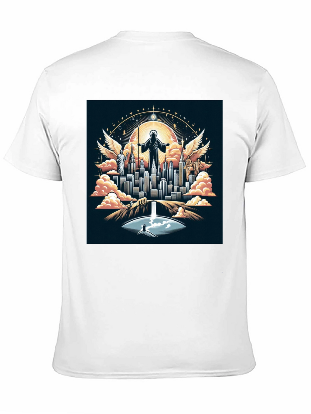 Angelic City Graphic T-Shirt - Black