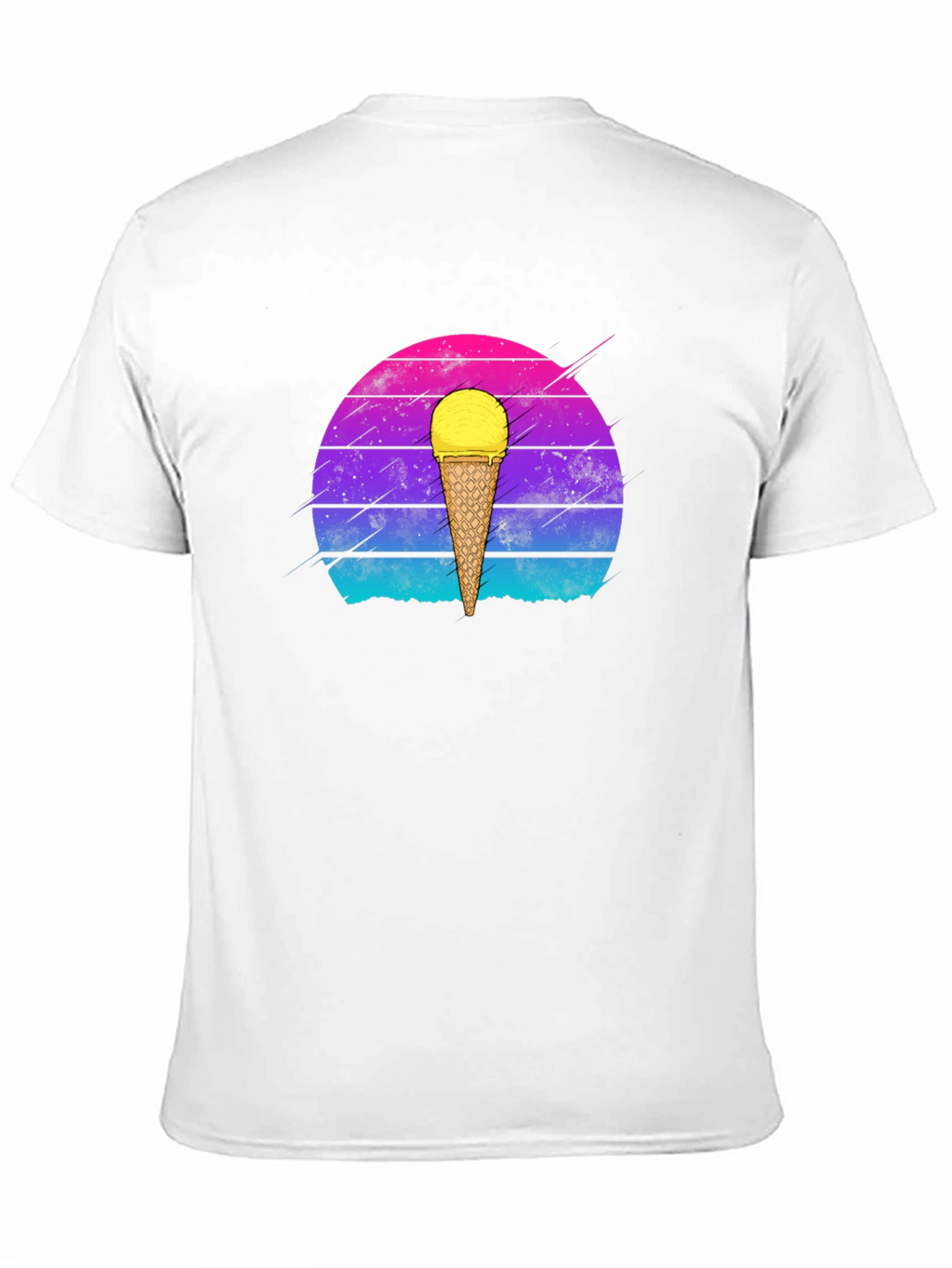 Retro Ice Cream Cone Graphic T-Shirt