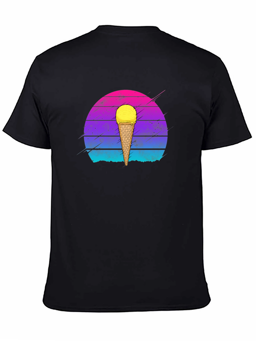 Retro Ice Cream Cone Graphic T-Shirt