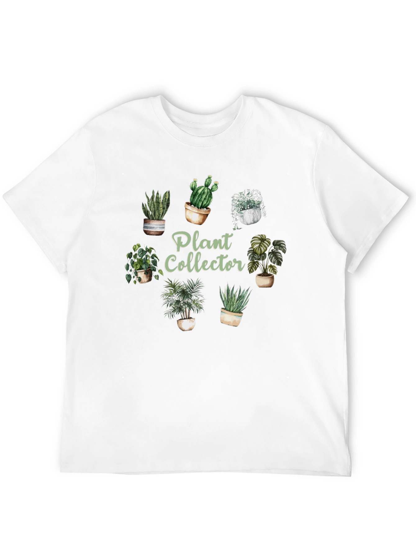 Plant Collector Graphic Tee - Black Cotton Shirt