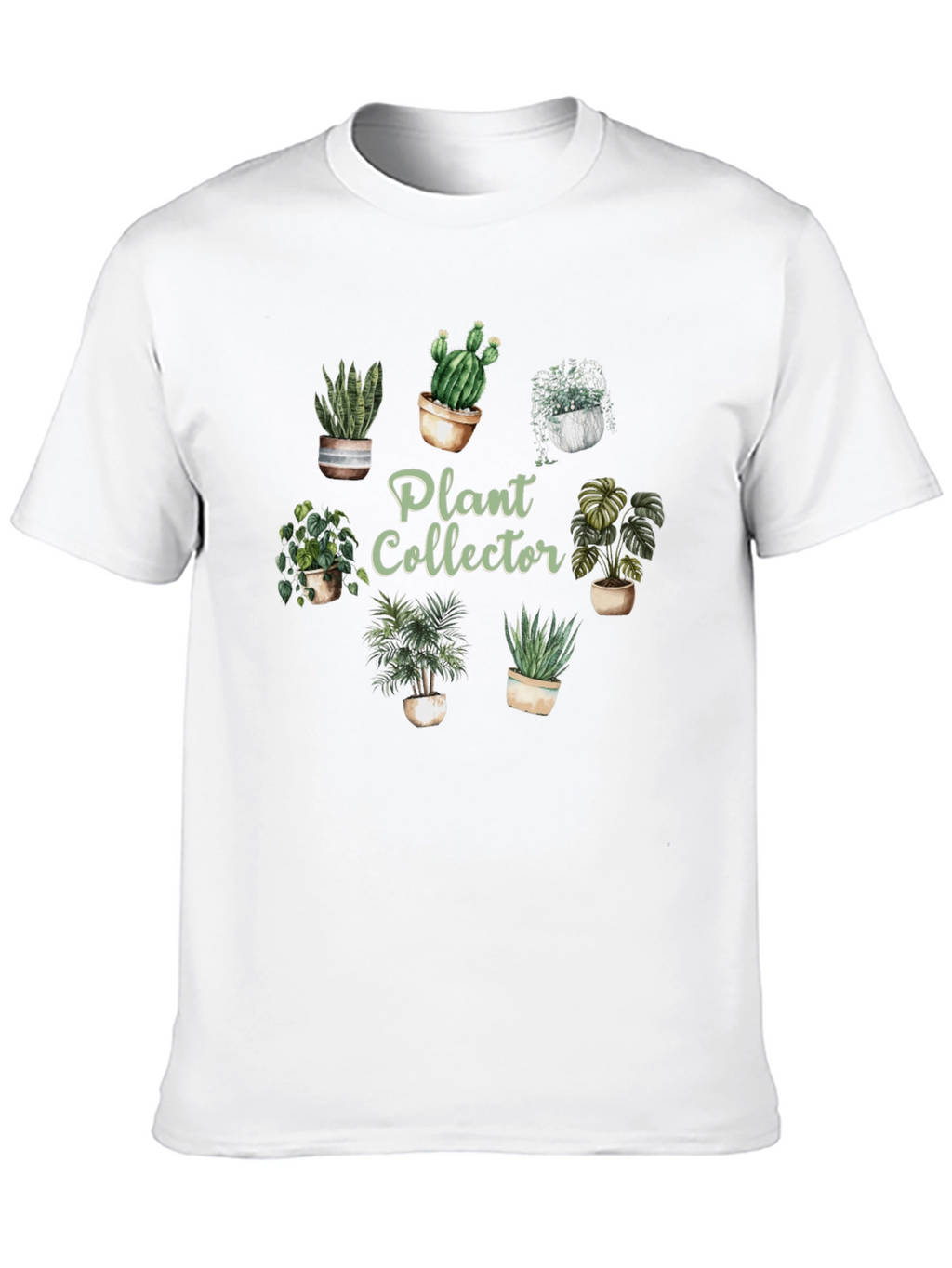 Plant Collector Graphic Tee - Black Cotton Shirt