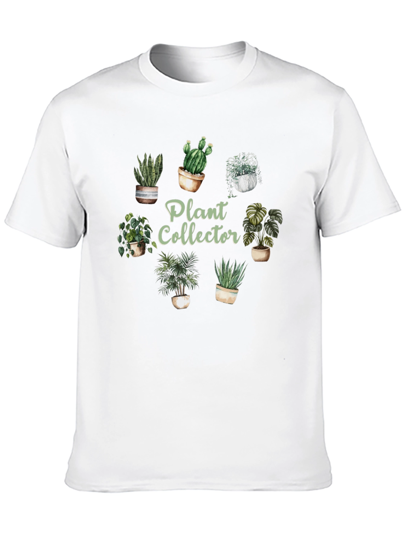 Plant Collector Graphic Tee - Black Cotton Shirt