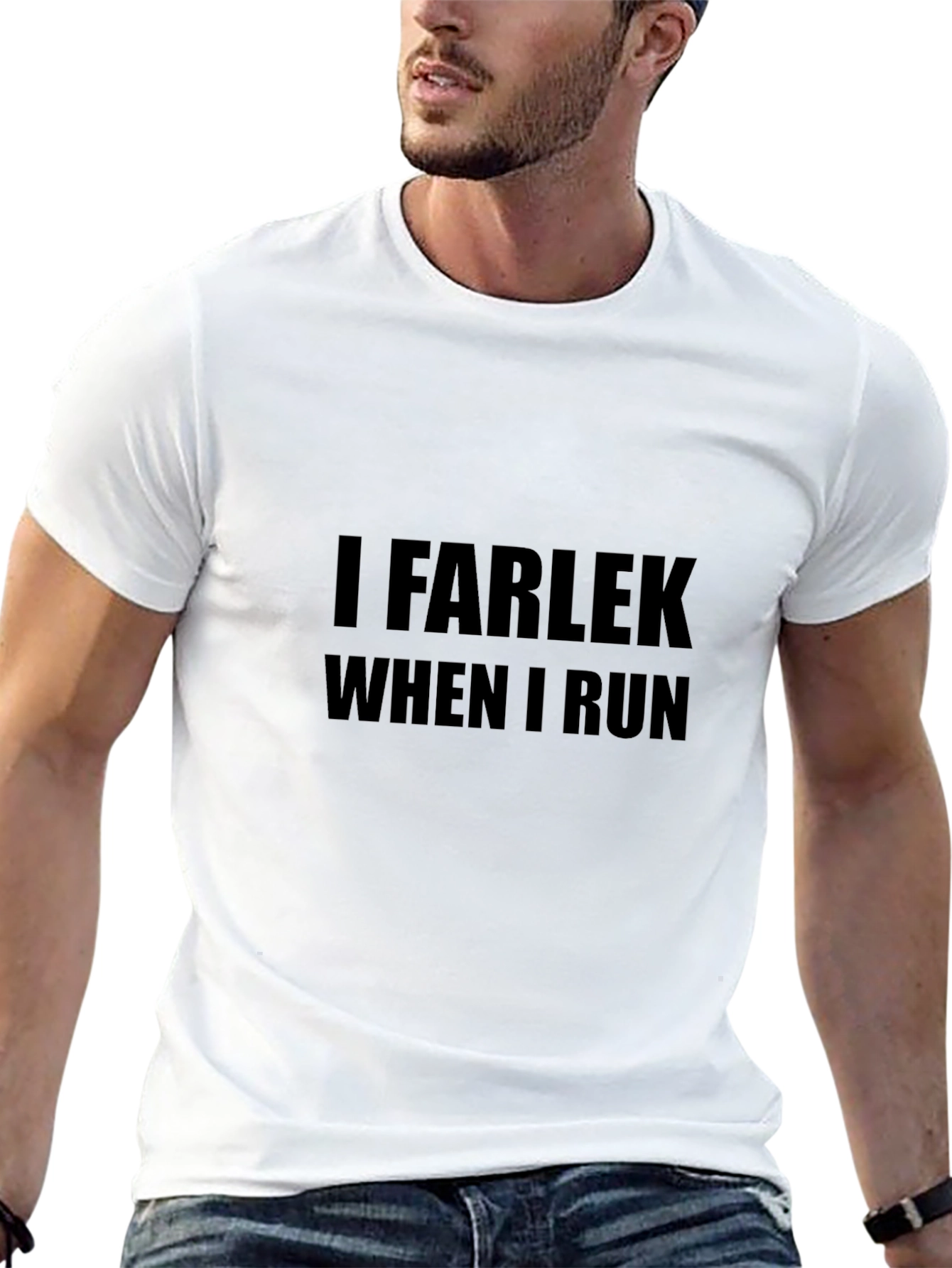 I Farlek When I Run Black T-Shirt