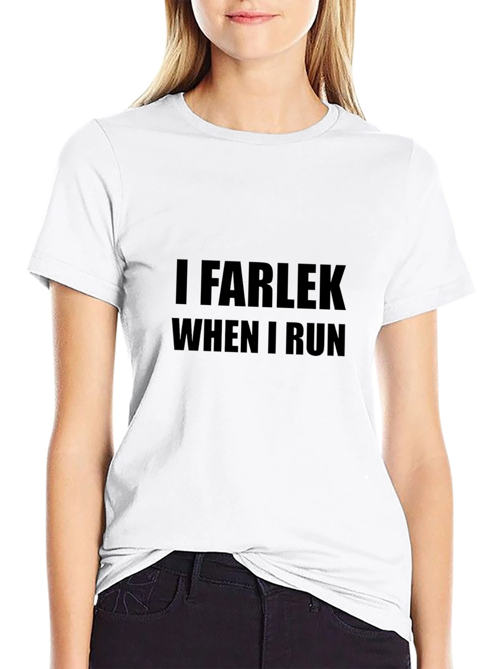 I Farlek When I Run Black T-Shirt