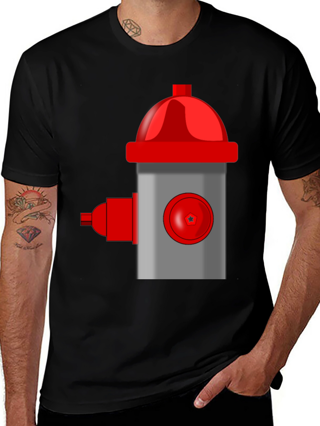 Fire Hydrant Graphic Tee - Bold Statement