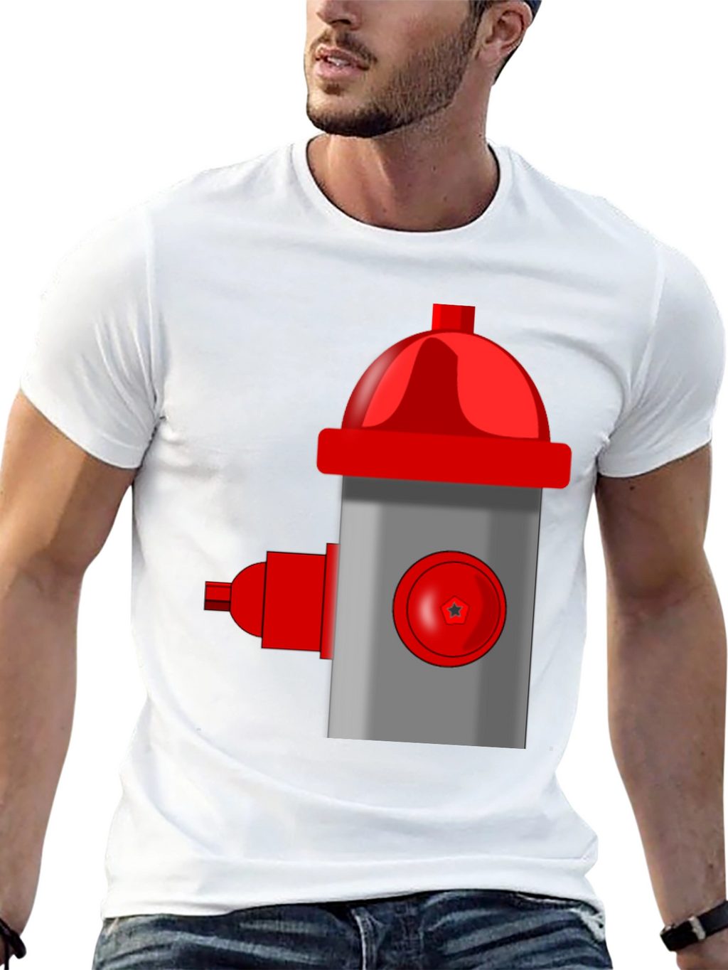 Fire Hydrant Graphic Tee - Bold Statement