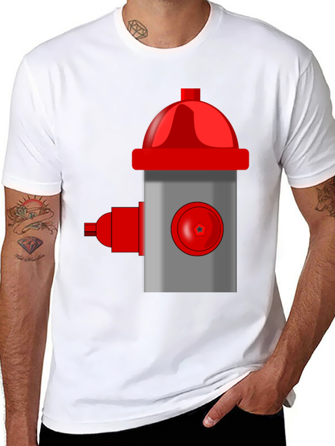 Fire Hydrant Graphic Tee - Bold Statement