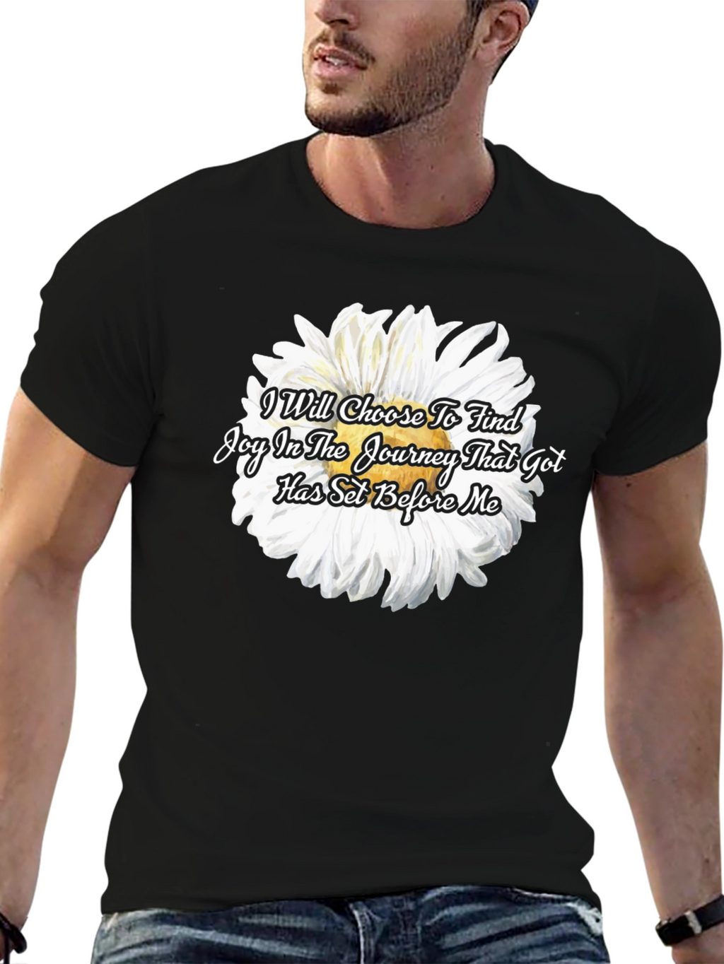 Joyful Journey Black Graphic Tee