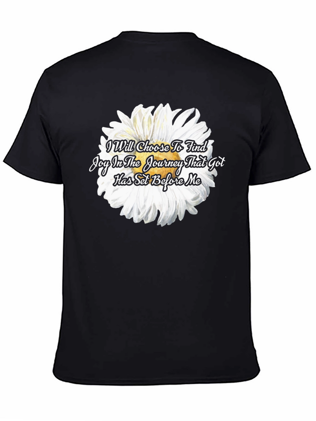 Joyful Journey Black Graphic Tee
