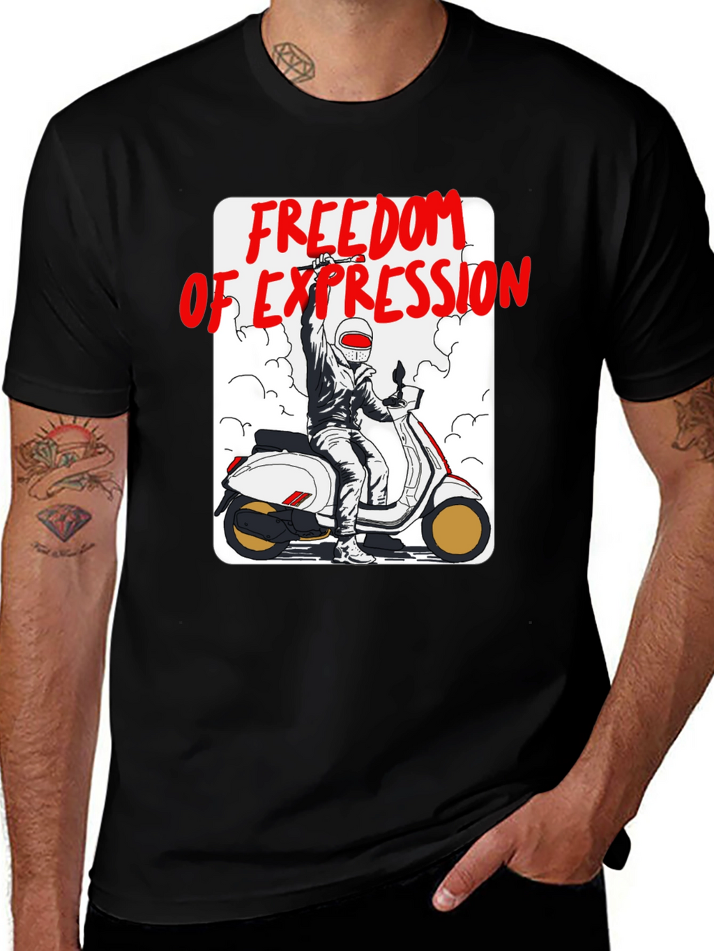 Freedom of Expression Scooter T-Shirt