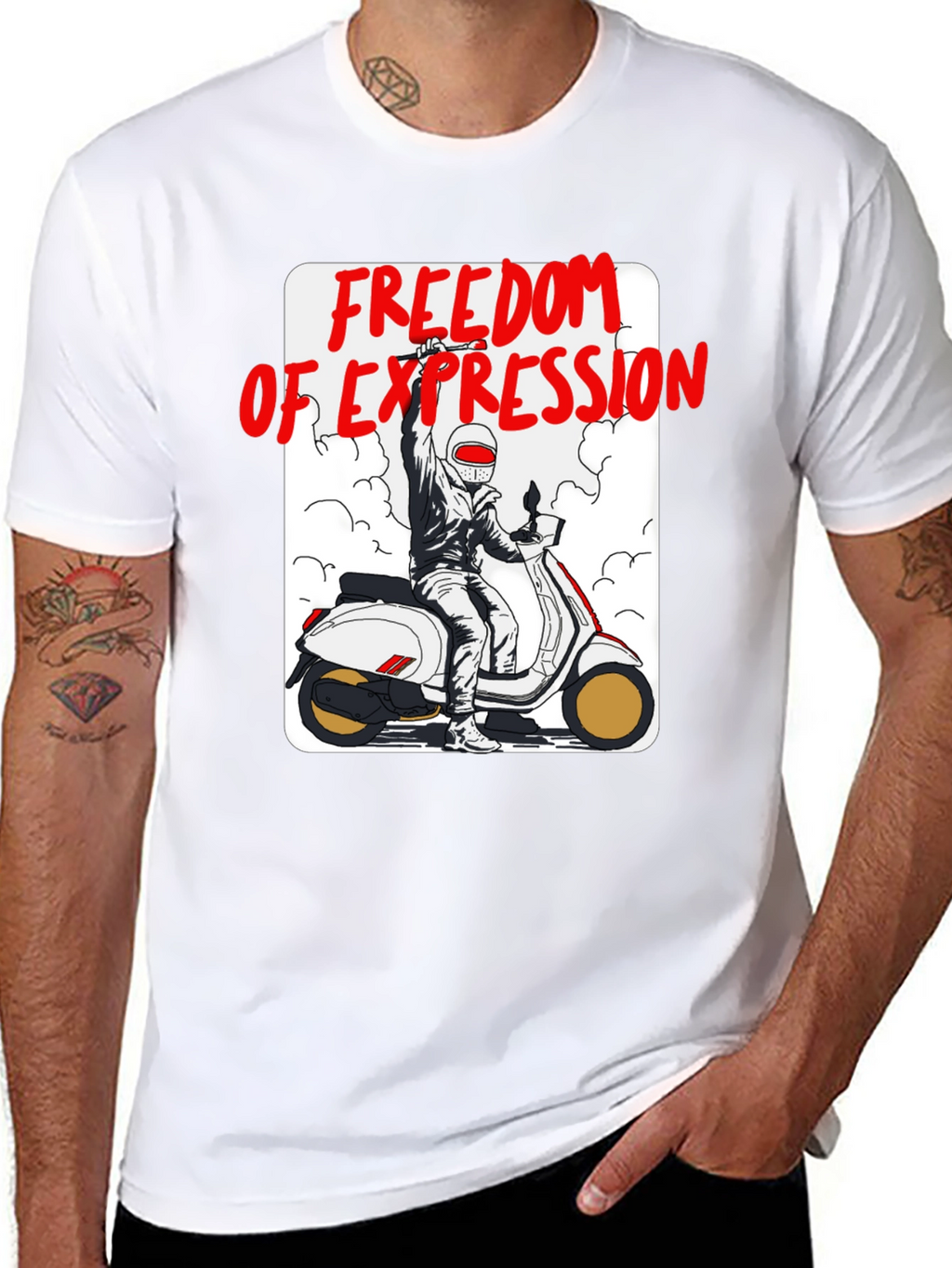Freedom of Expression Scooter T-Shirt