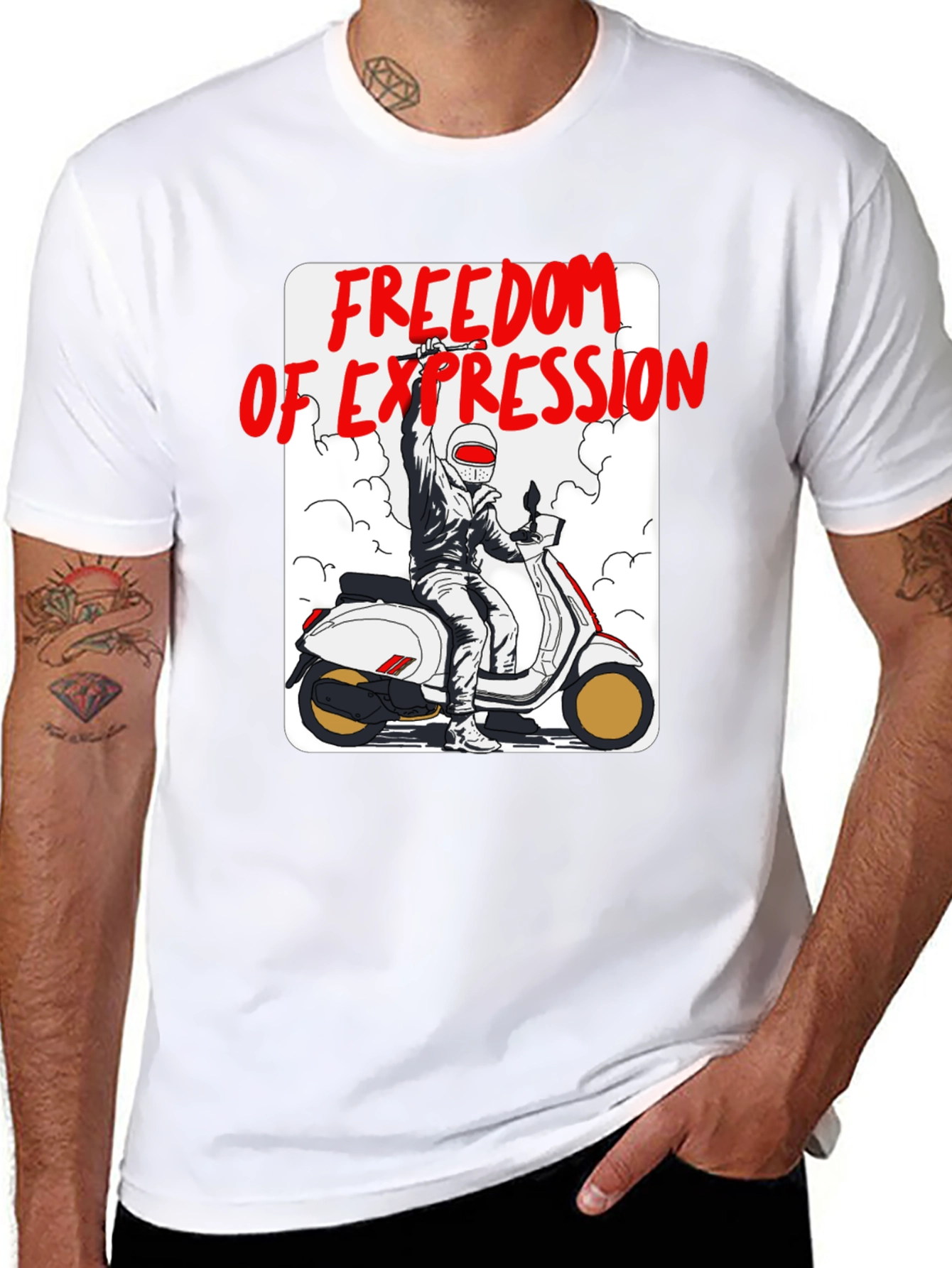 Freedom of Expression Scooter T-Shirt