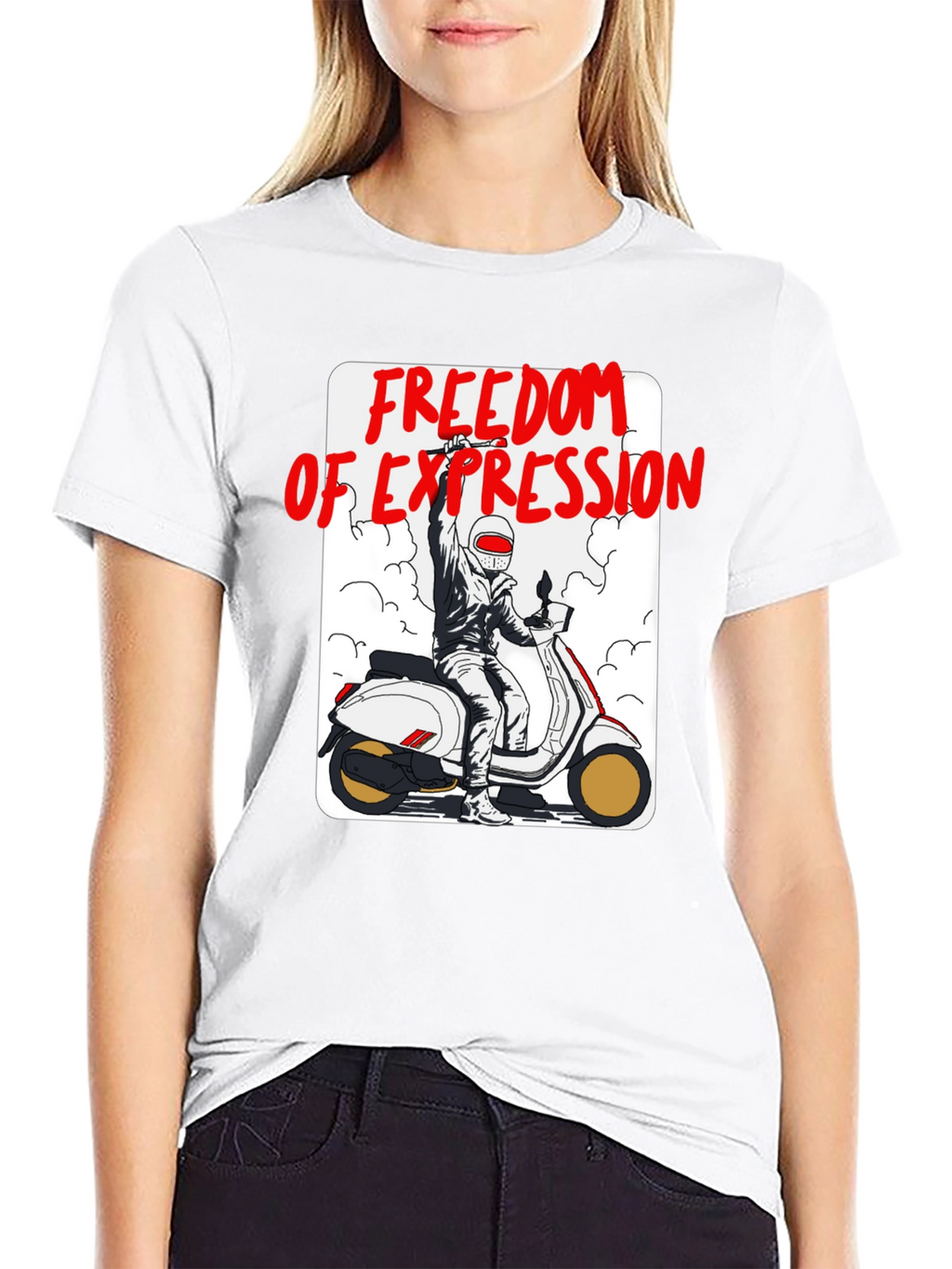 Freedom of Expression Scooter T-Shirt