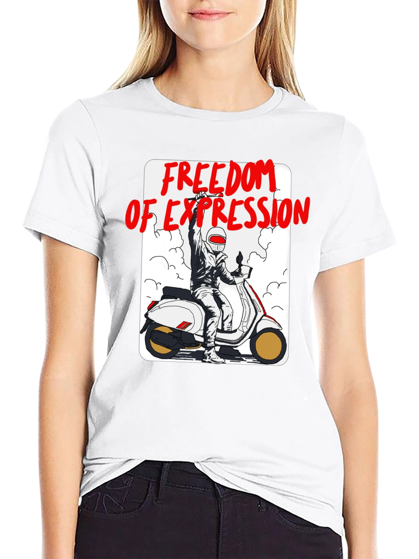Freedom of Expression Scooter T-Shirt