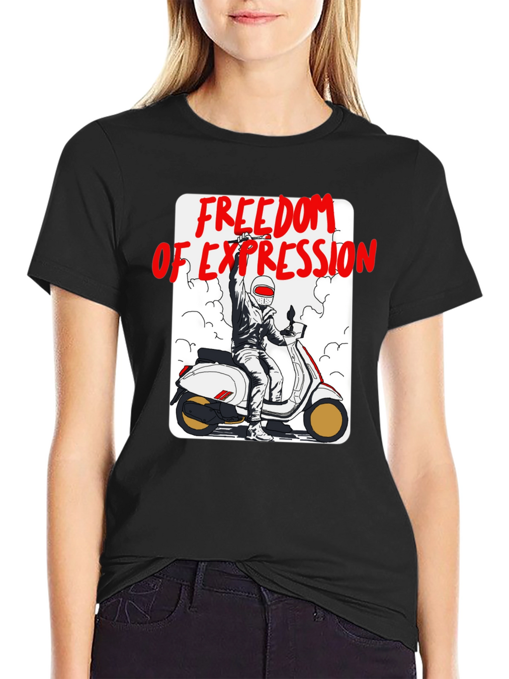Freedom of Expression Scooter T-Shirt