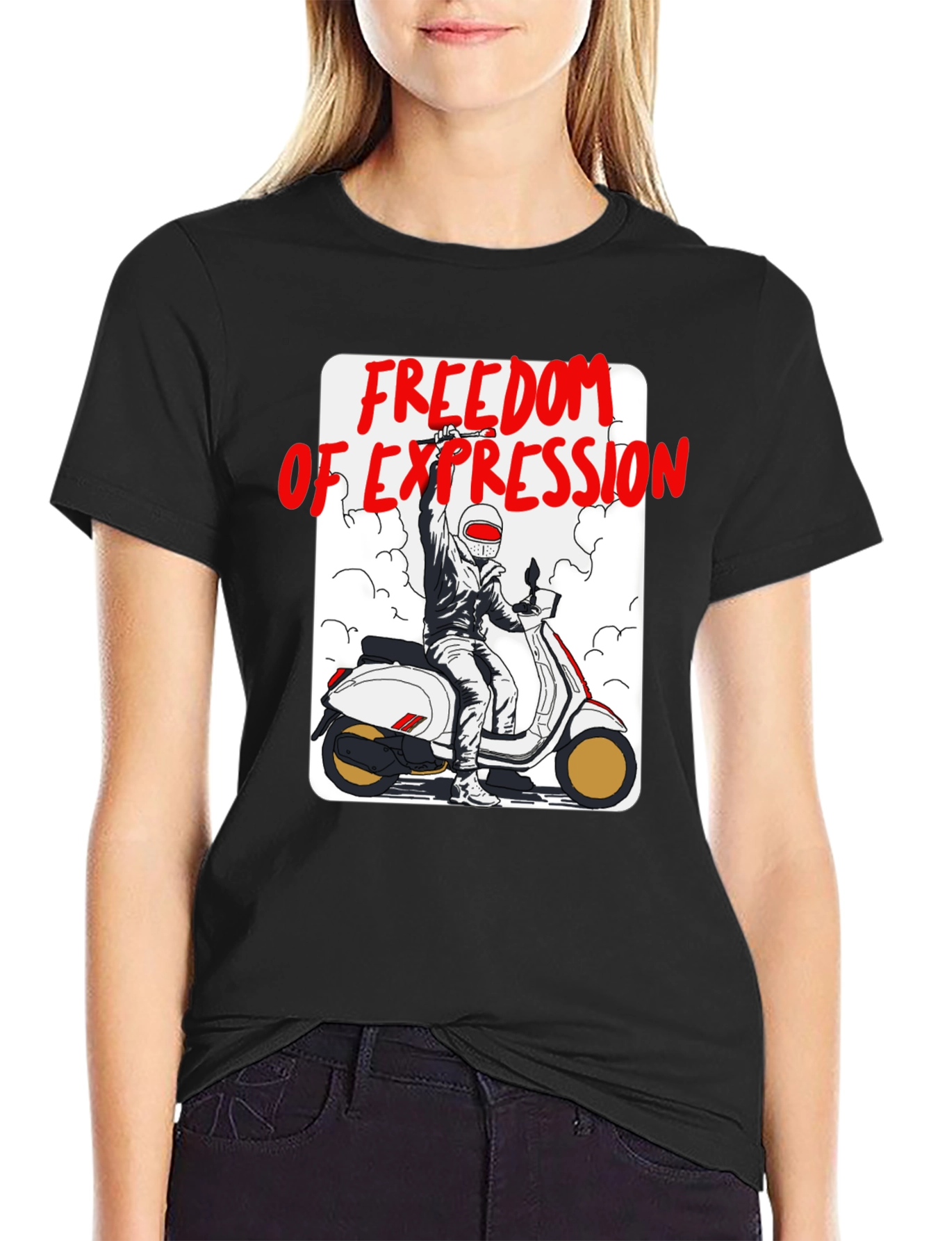 Freedom of Expression Scooter T-Shirt