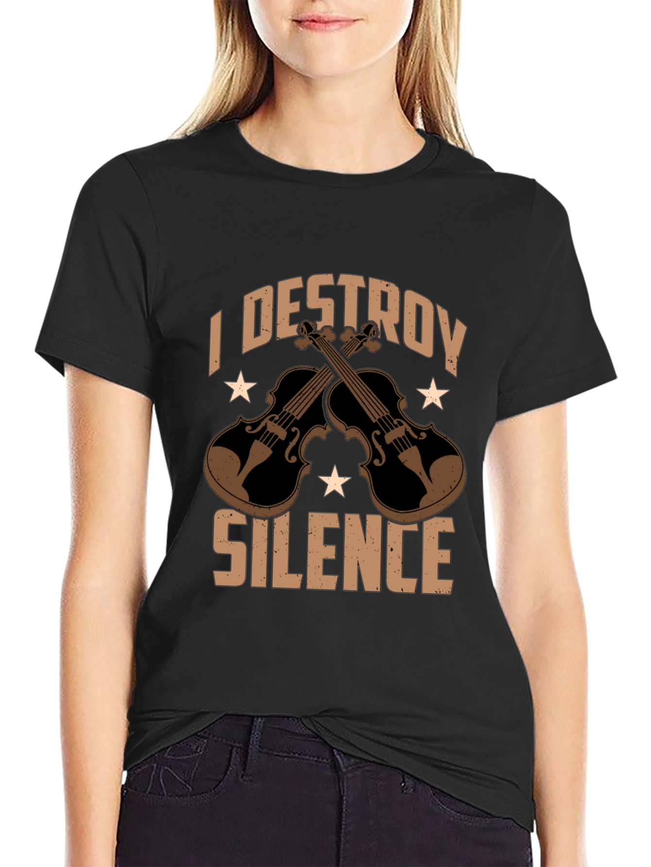 I Destroy Silence Graphic T-Shirt - Musicians Tee