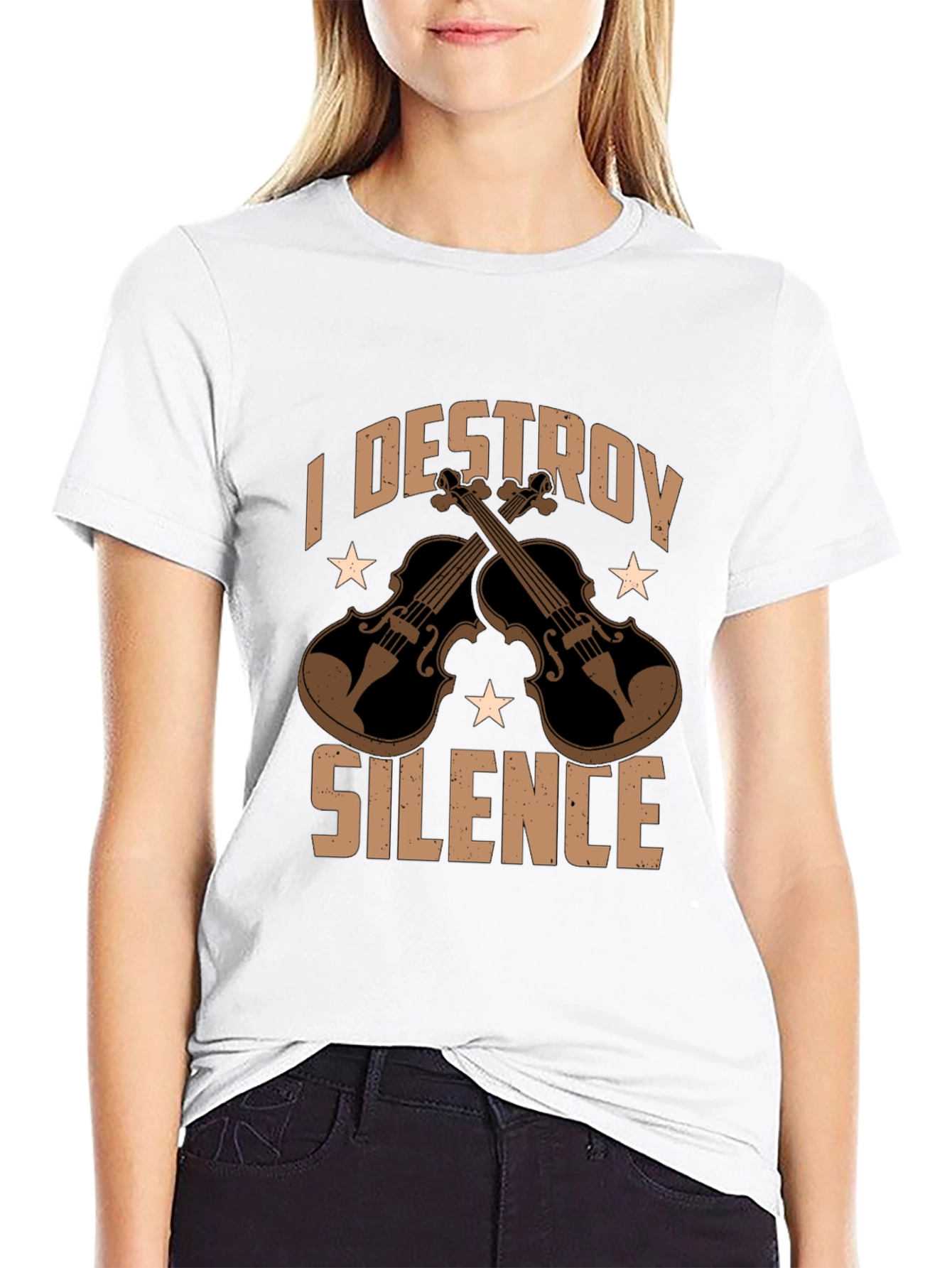 I Destroy Silence Graphic T-Shirt - Musicians Tee