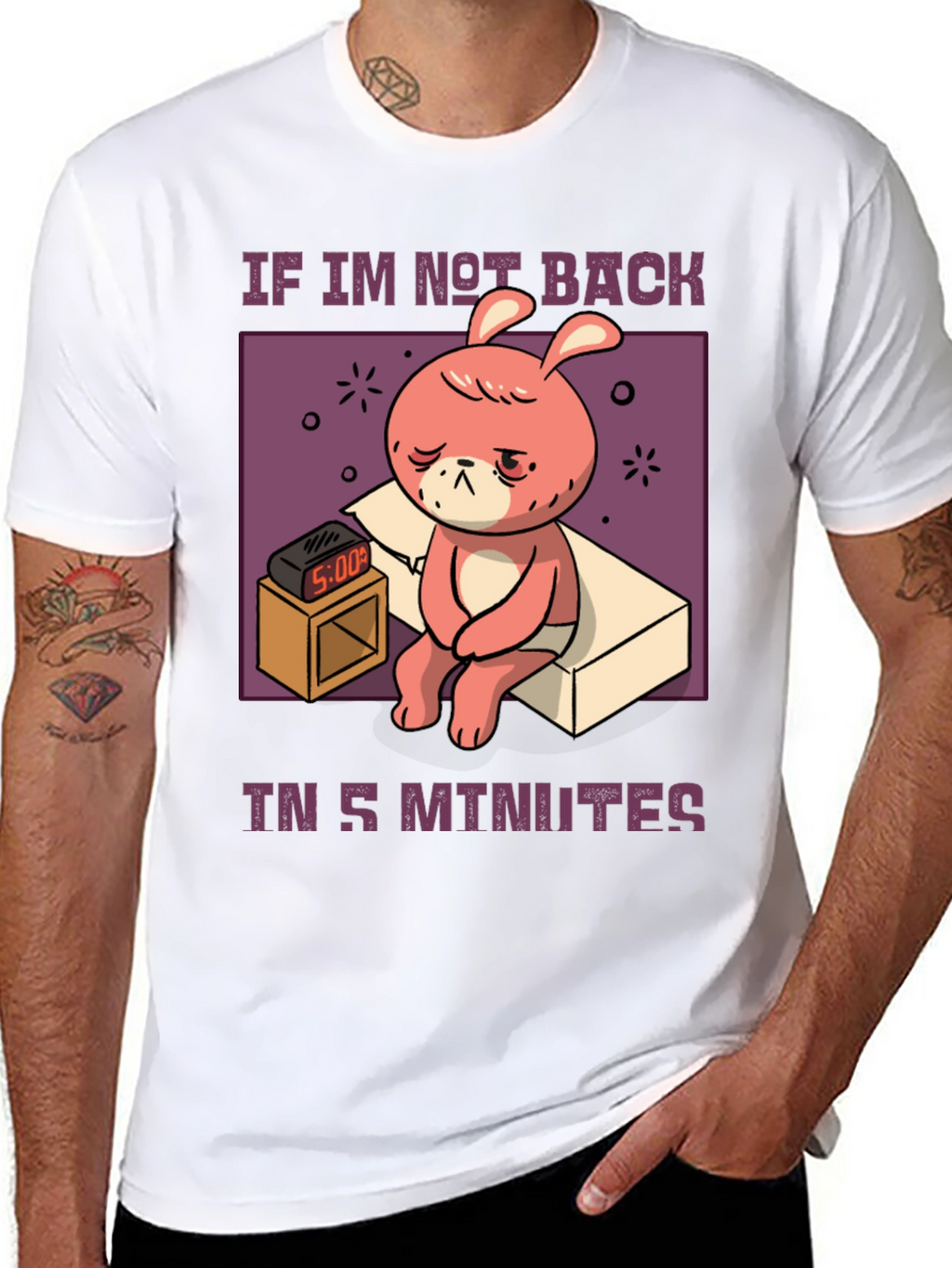Sleepy Bunny 5 Minutes T-Shirt