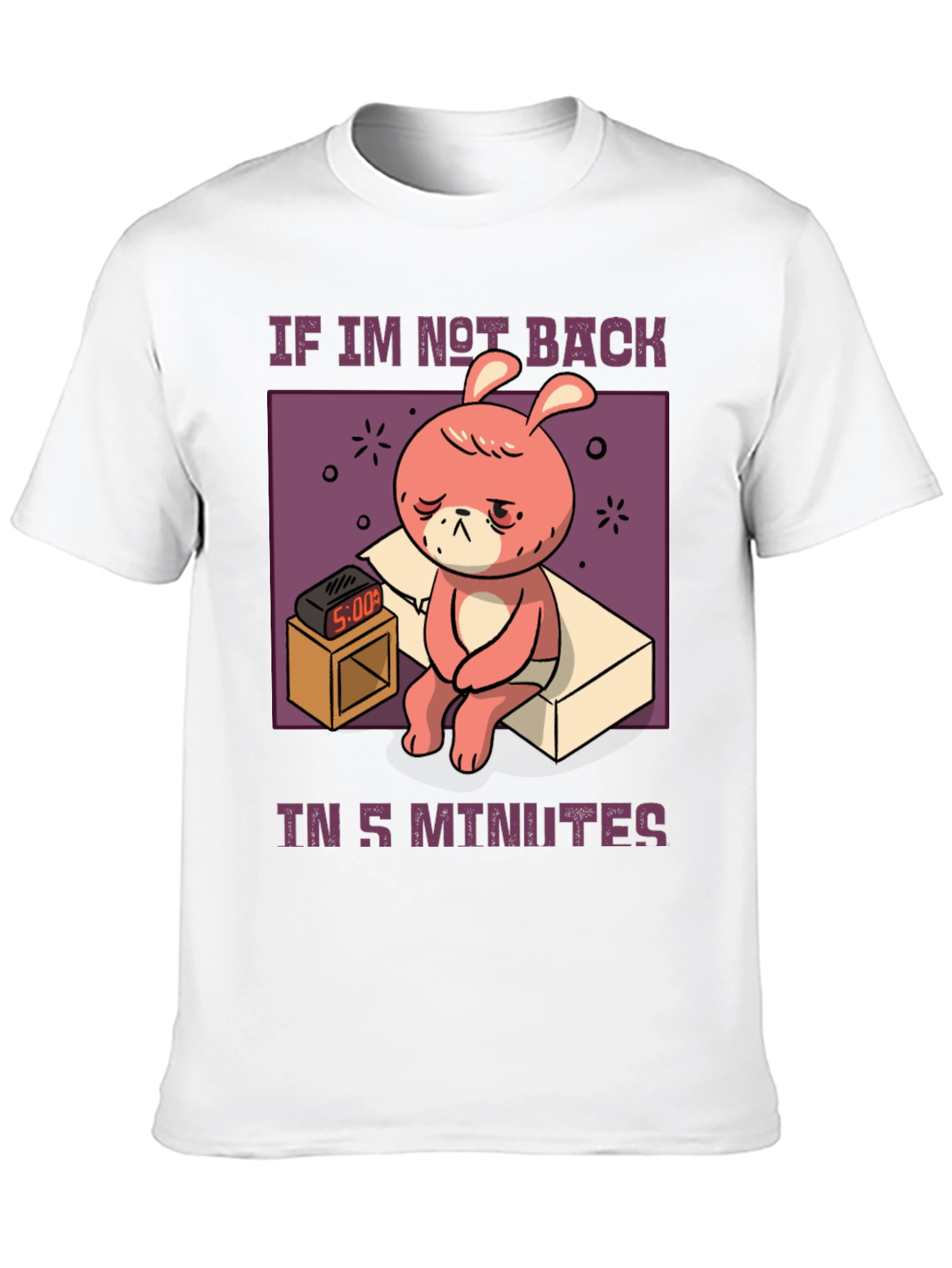 Sleepy Bunny 5 Minutes T-Shirt