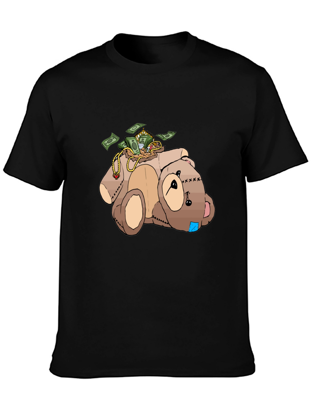 Money Bear T-Shirt - Cartoon Graphic Tee