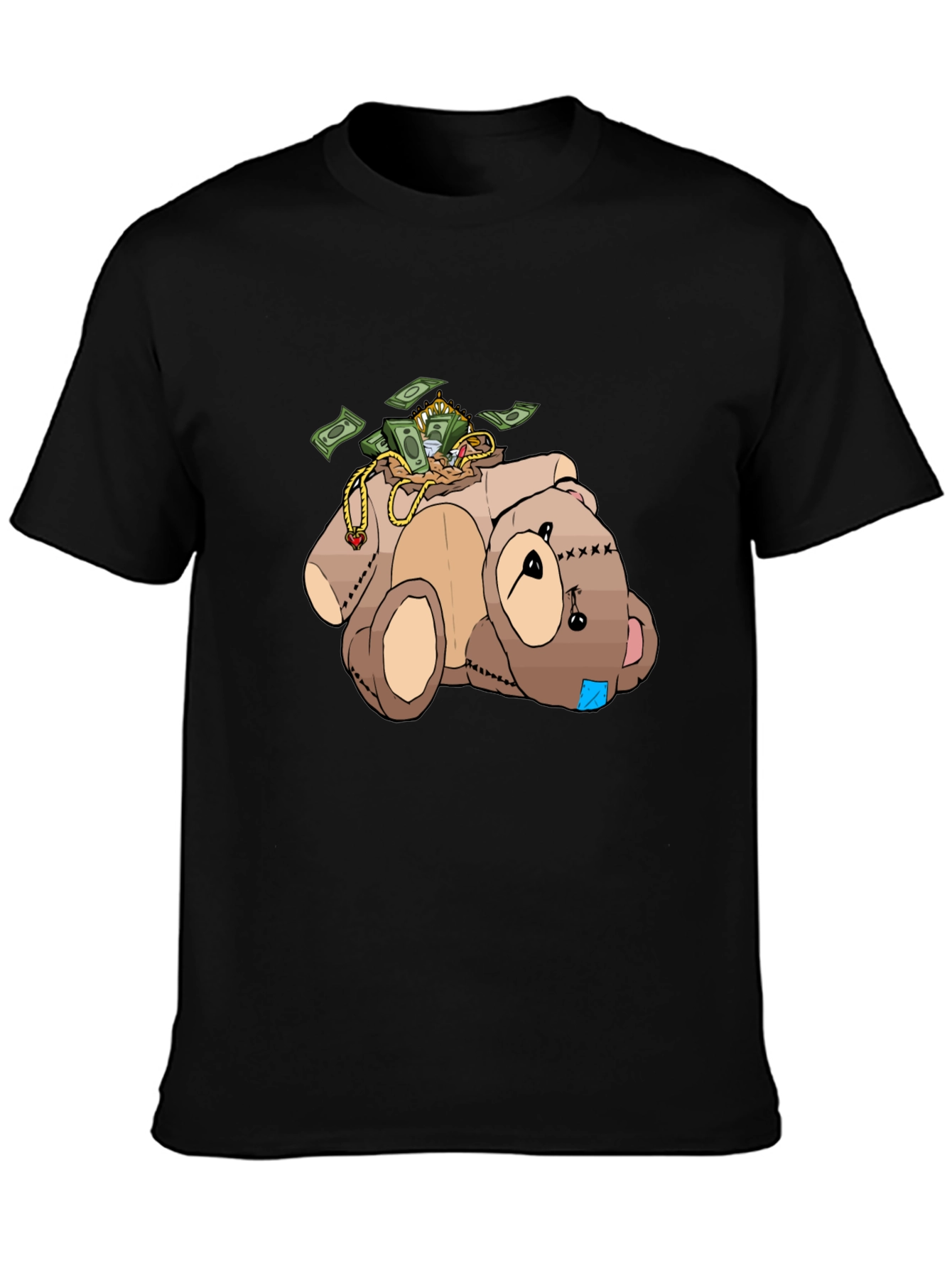 Money Bear T-Shirt - Cartoon Graphic Tee