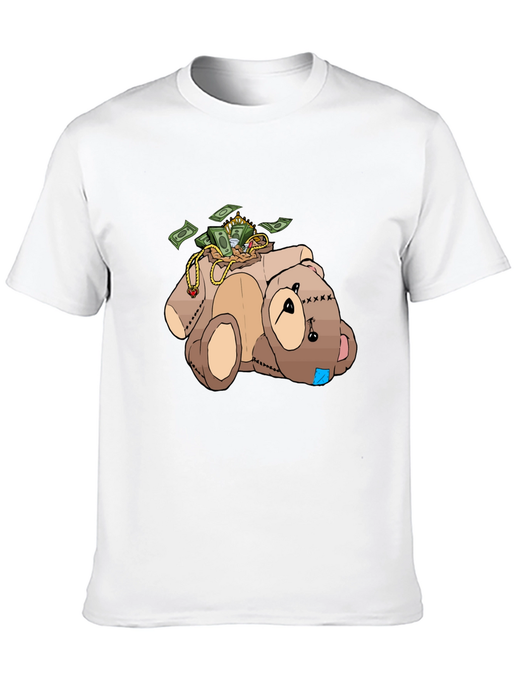 Money Bear T-Shirt - Cartoon Graphic Tee
