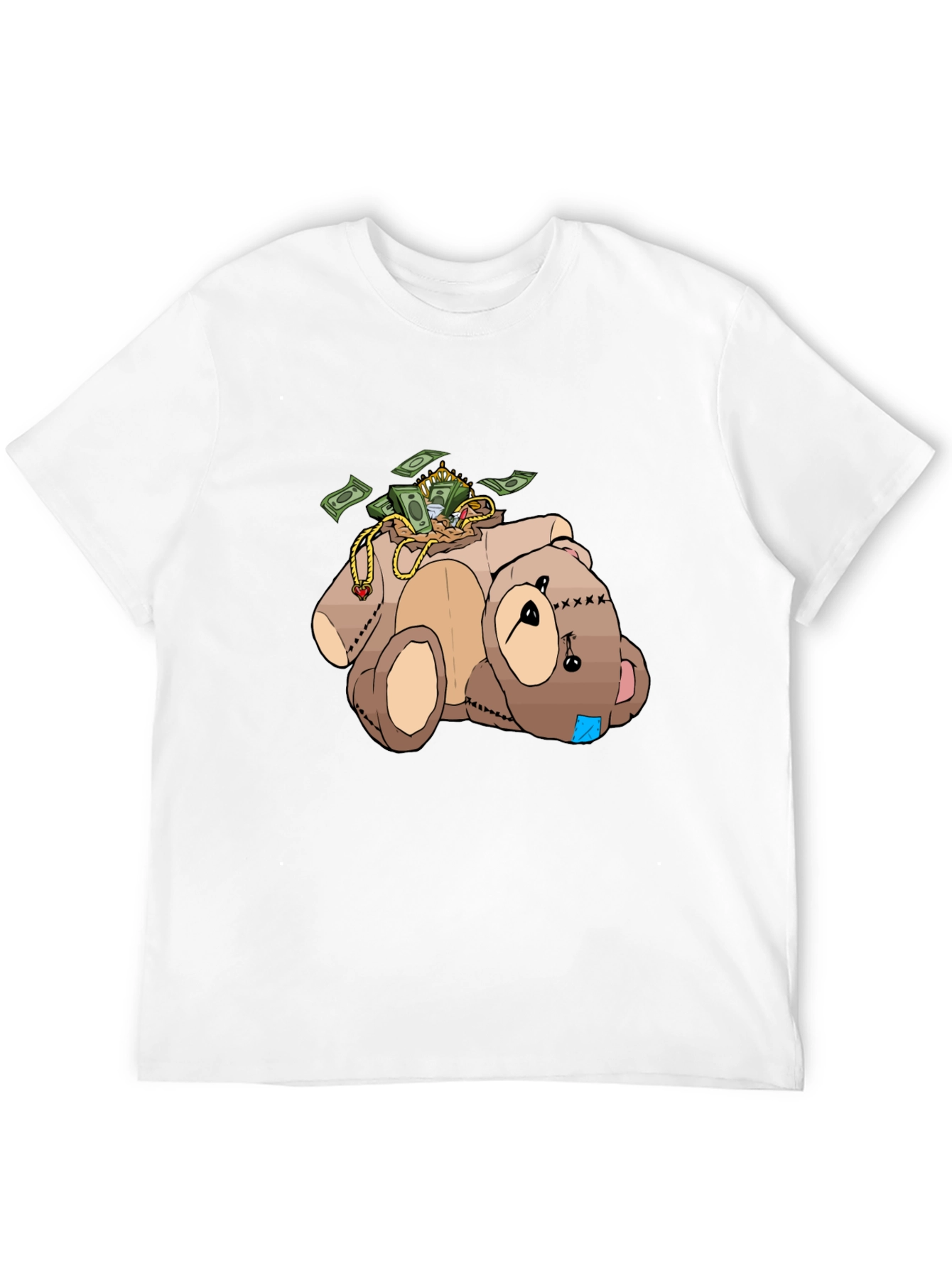 Money Bear T-Shirt - Cartoon Graphic Tee