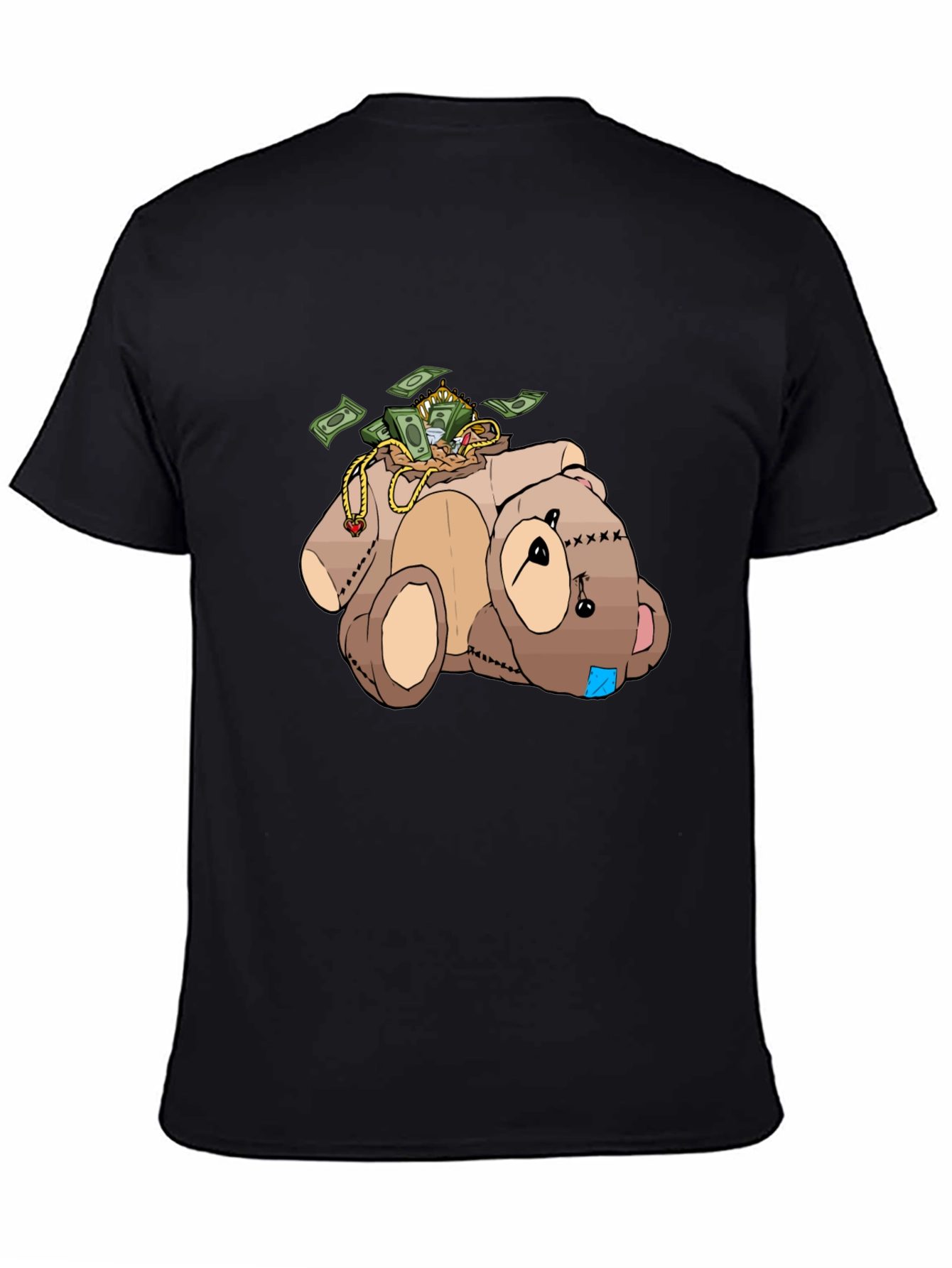 Money Bear T-Shirt - Cartoon Graphic Tee