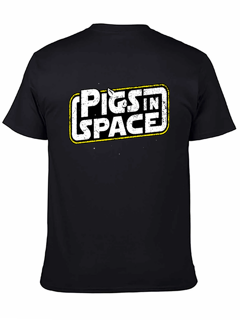 Pigs in Space Graphic Black T-Shirt