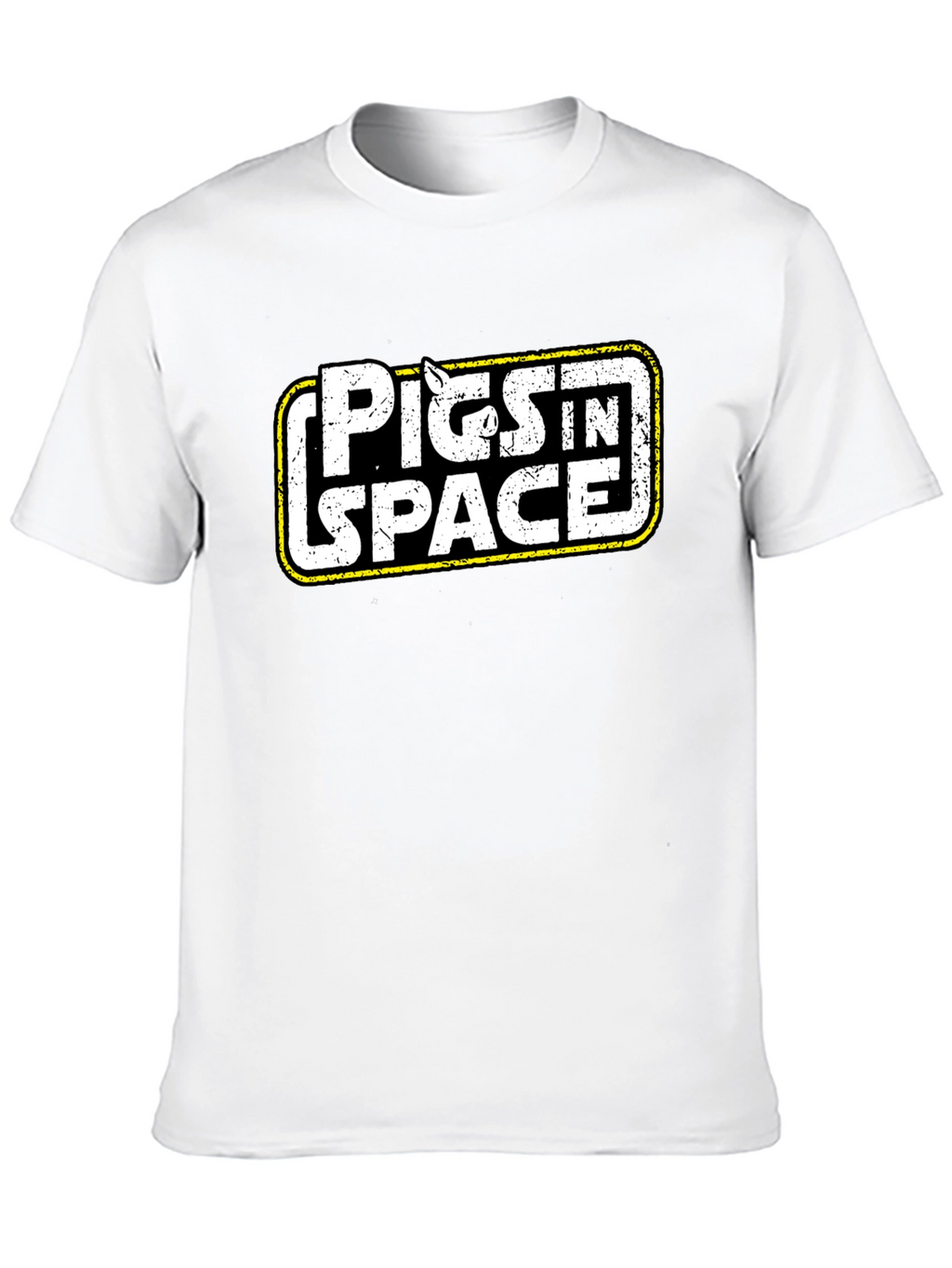 Pigs in Space Graphic Black T-Shirt