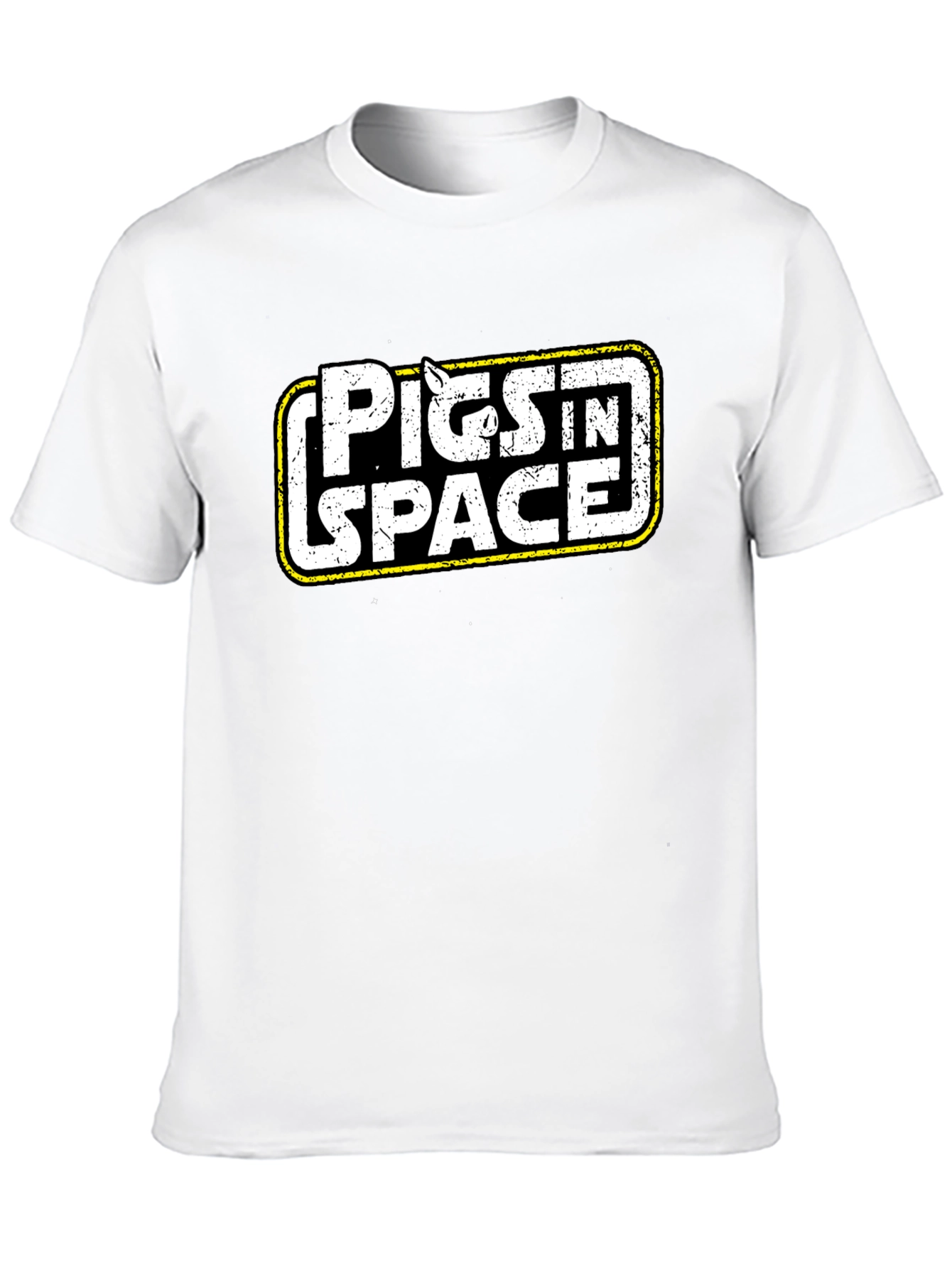 Pigs in Space Graphic Black T-Shirt