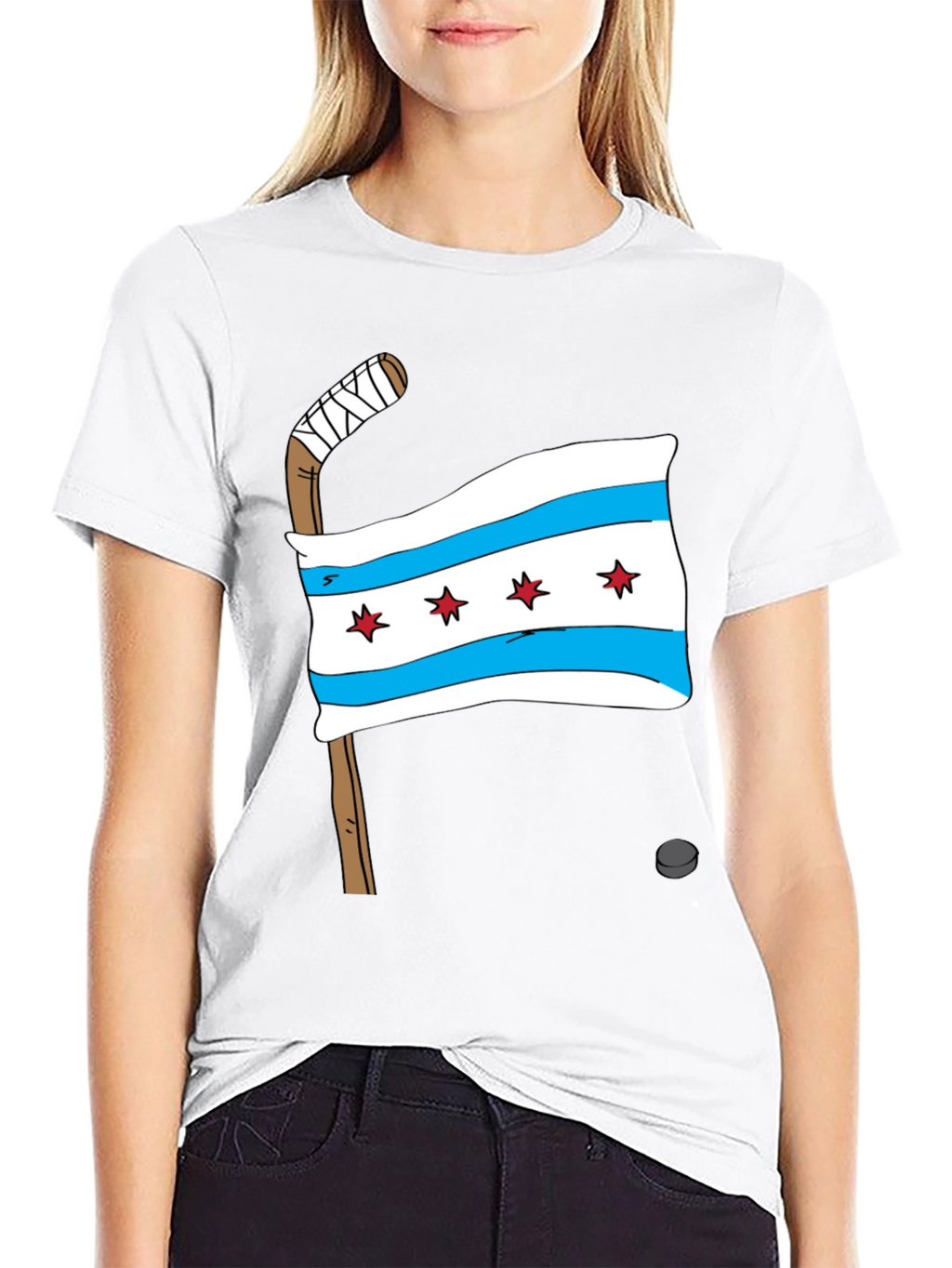 Chicago Flag Hockey T-Shirt