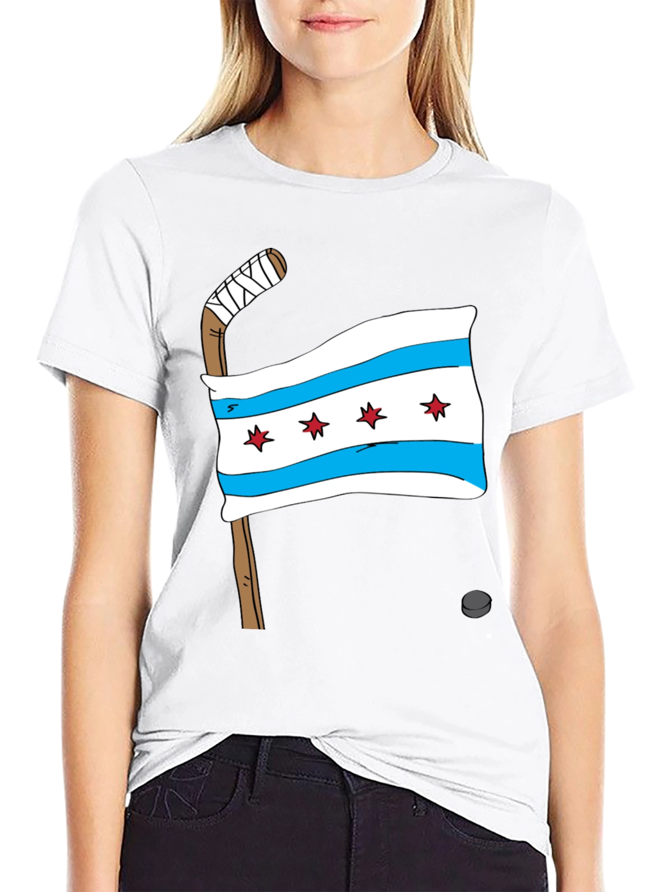 Chicago Flag Hockey T-Shirt