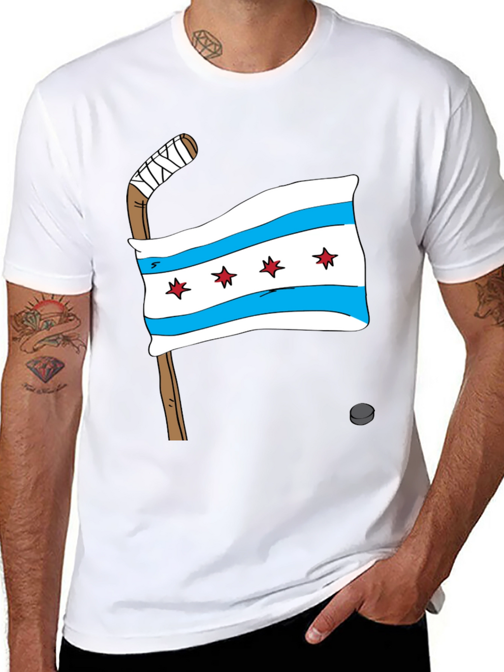 Chicago Flag Hockey T-Shirt