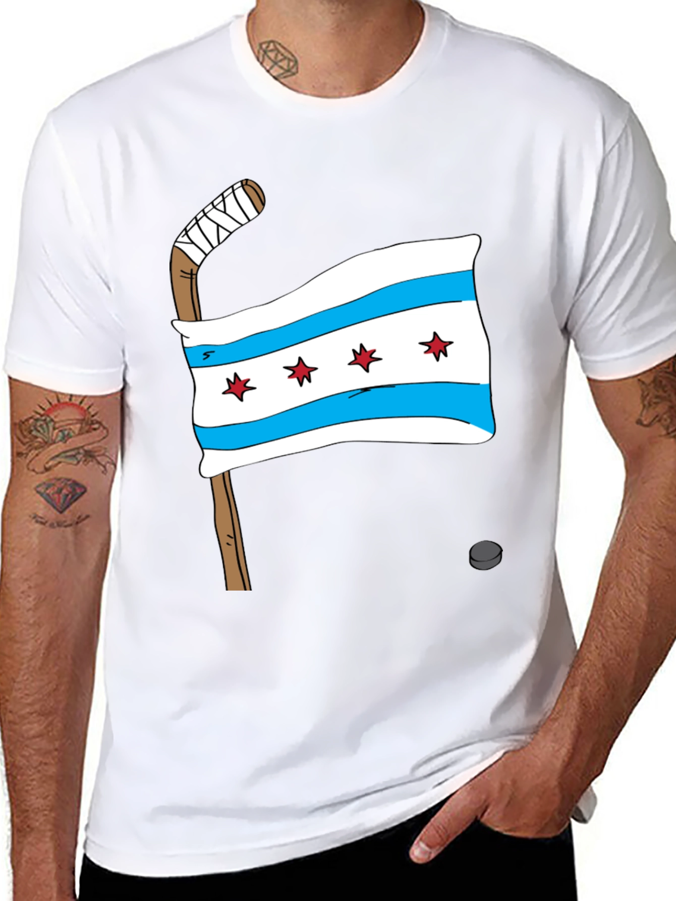 Chicago Flag Hockey T-Shirt