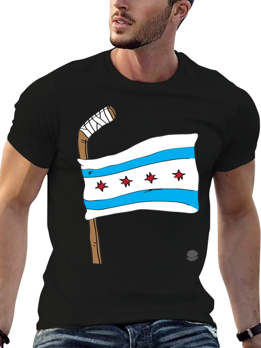 Chicago Flag Hockey T-Shirt