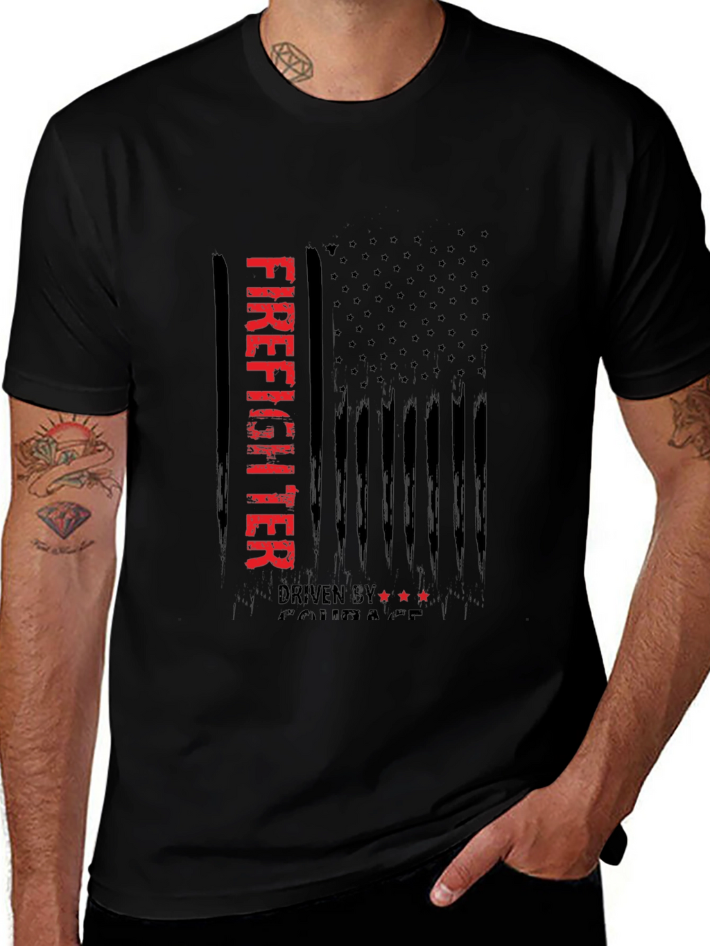 Firefighter Driven By Courage T-Shirt