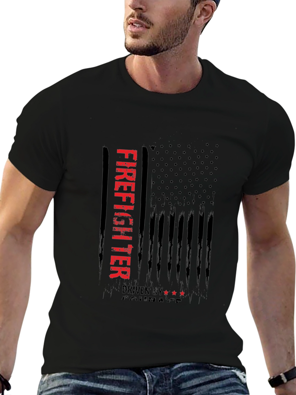 Firefighter Driven By Courage T-Shirt