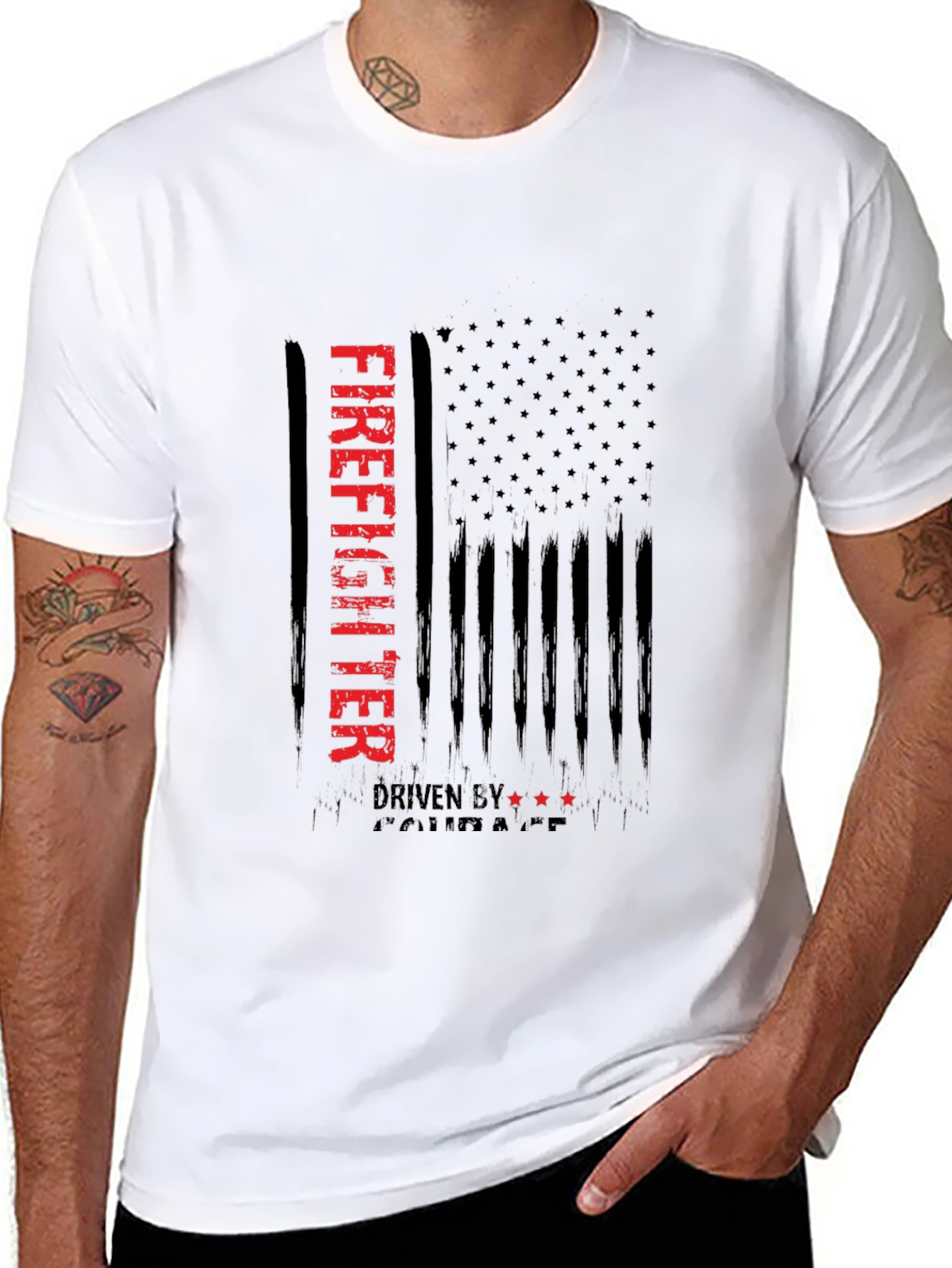 Firefighter Driven By Courage T-Shirt