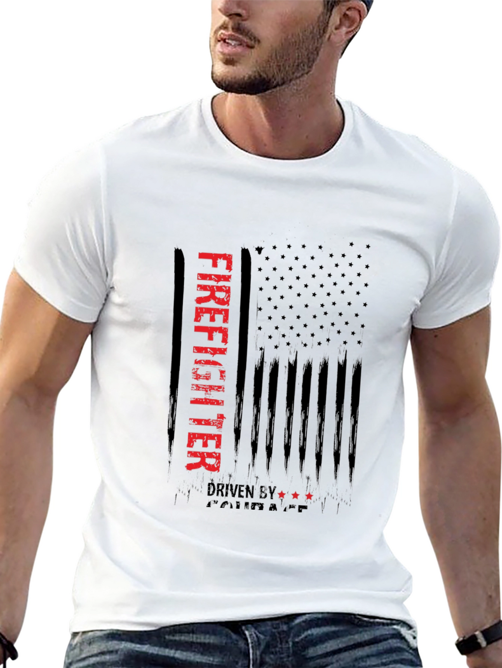 Firefighter Driven By Courage T-Shirt