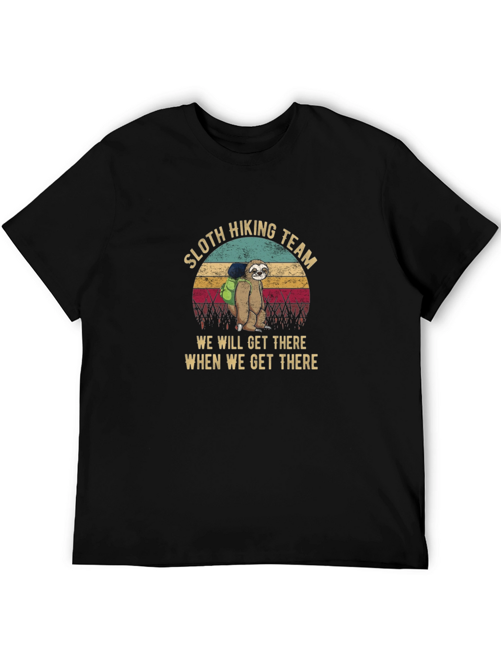 Sloth Hiking Team T-Shirt - Funny Hiking Tee